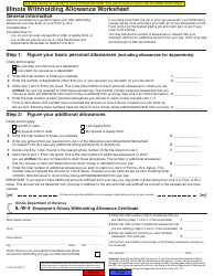 Form IL-W-4 Employee&#039;s Illinois Withholding Allowance Certificate - Illinois, Page 2