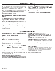 Form 164 (ST-17-X) Amended Annual Report of Manufacturer&#039;s Purchase Credit Used - Illinois, Page 2