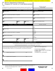 Form RCR-16 &quot;Request for Transfer of Credit Memorandum&quot; - Illinois