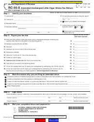 Document preview: Form 94B (RC-55-X) Amended Unstamped Little Cigar Sticks Tax Return - Illinois