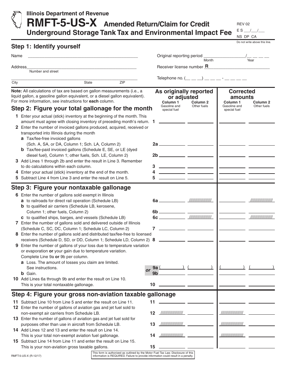 Form RMFT5USX Fill Out, Sign Online and Download Printable PDF