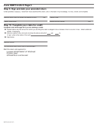 Form RMFT-5-US-X Amended Return/Claim for Credit Underground Storage Tank Tax and Environmental Impact Fee - Illinois, Page 3