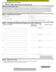 Document preview: Form TP-17 Other Deductions for Moist Snuff - Illinois
