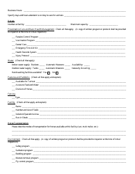 Application for Illinois Horse Rescue License - Illinois, Page 2