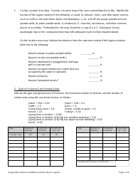 Form IL406-1536 Livestock Waste Lagoon Registration Application - Illinois, Page 2