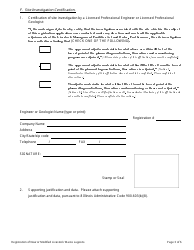 Form IL406-1536 Livestock Waste Lagoon Registration Application - Illinois, Page 3