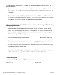 Form IL406-1536 Livestock Waste Lagoon Registration Application - Illinois, Page 5