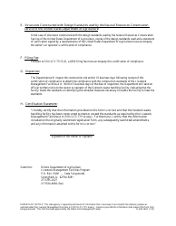 Form IL406-1624 Non-lagoon Livestock Waste Handling Facility Certification of Construction - Illinois, Page 2