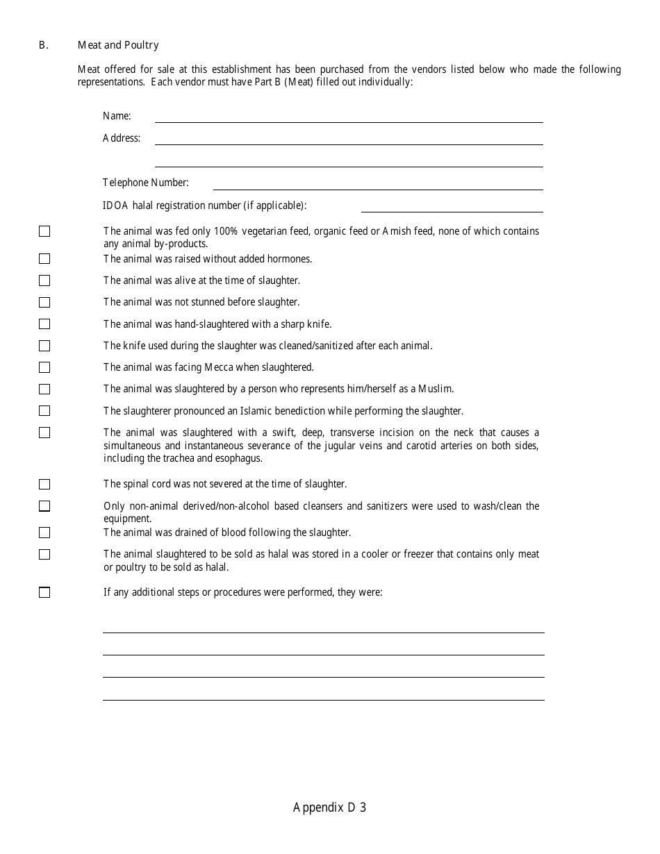 Form IL406-1691 Registration of Dealers of Halal Food Products - Illinois, Page 14