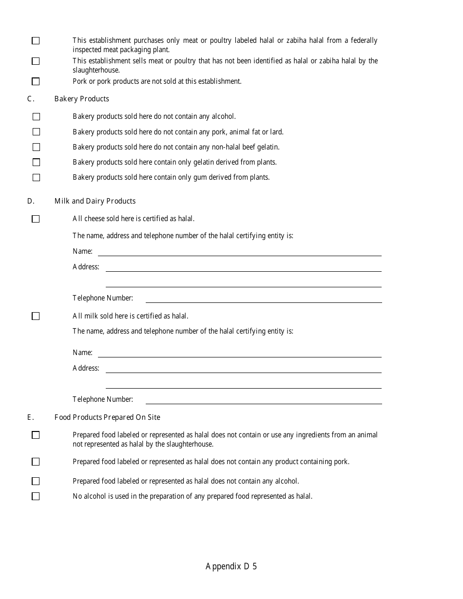 Form IL406-1691 Registration of Dealers of Halal Food Products - Illinois, Page 16