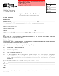 Form IL406-1691 Registration of Dealers of Halal Food Products - Illinois