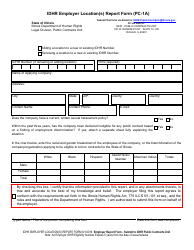 Form PC-1A Idhr Employer Location(S) Report Form - Illinois, Page 2