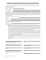 Document preview: Consent and Release for Disclosure of Medical Information - Illinois