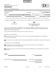 Form BPP009F (TAX-2) &quot;Income Tax Withholding Election&quot; - Illinois