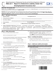 Document preview: Form REG-UI-1 Report to Determine Liability Under the Unemployment Insurance Act - Illinois