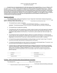 Application for Exemption Haunted Houses - Illinois
