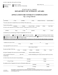 Form IL497-0473 Application for Veteran&#039;s Compensation by Living Veteran - Illinois