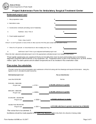 Form 443086 Project Submission Form for Ambulatory Surgical Treatment Center - Illinois, Page 2
