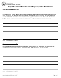 Form 443086 Project Submission Form for Ambulatory Surgical Treatment Center - Illinois, Page 4