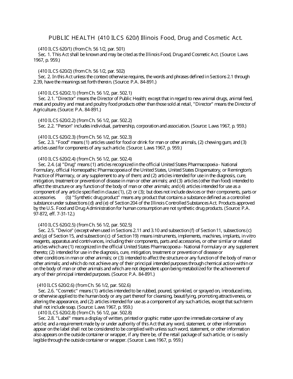 Certificate of Free Sale Request Form - Illinois, Page 3