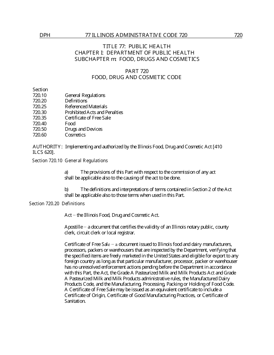 Certificate of Free Sale Request Form - Illinois, Page 4