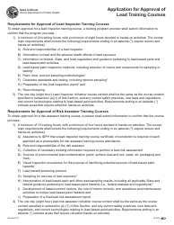 Form 16-670 Application for Approval of Lead Training Courses - Illinois, Page 3