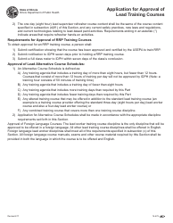 Form 16-670 Application for Approval of Lead Training Courses - Illinois, Page 5