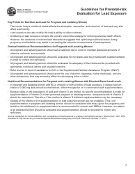 Prenatal-Risk Evaluation for Lead Exposure - Illinois, Page 4