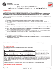 Application for Qualifying Patient Registry Identification Card - Illinois, Page 4