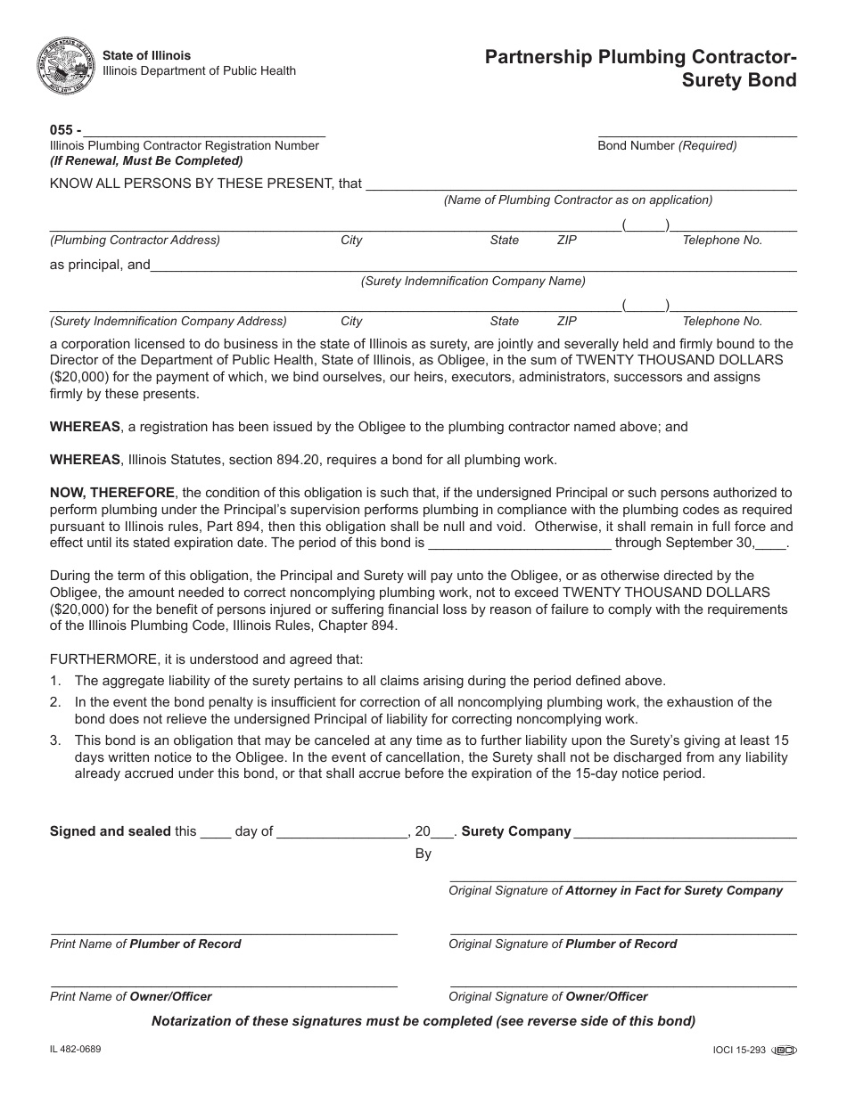 Form IL4820689 Fill Out, Sign Online and Download Printable PDF