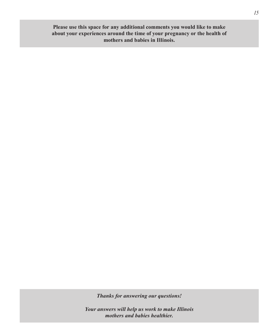 Questionnaire Phase 7 Mail - Illinois, Page 15