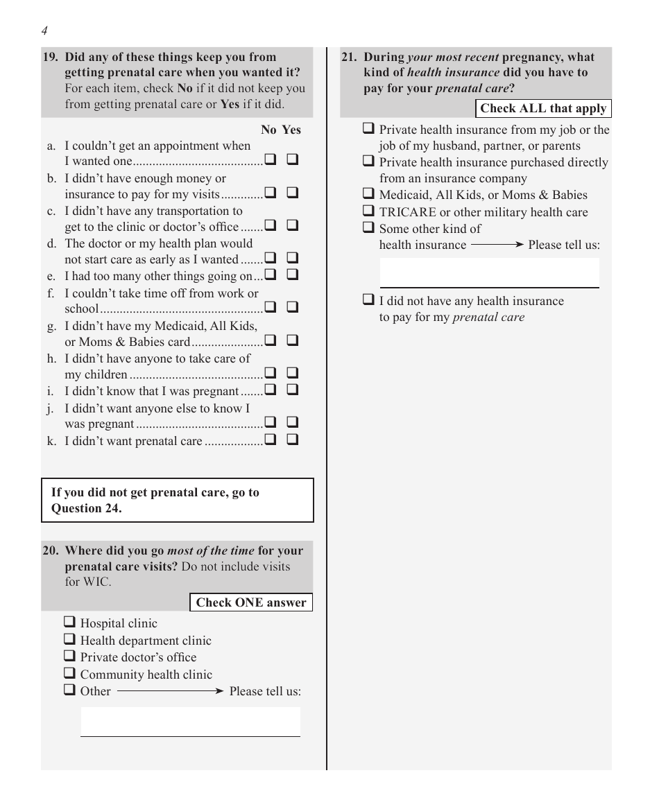 Questionnaire Phase 7 Mail - Illinois, Page 4