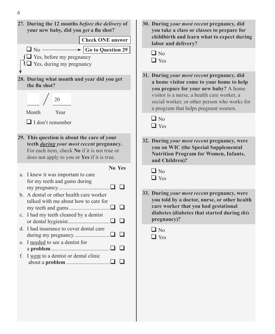 Questionnaire Phase 7 Mail - Illinois, Page 6
