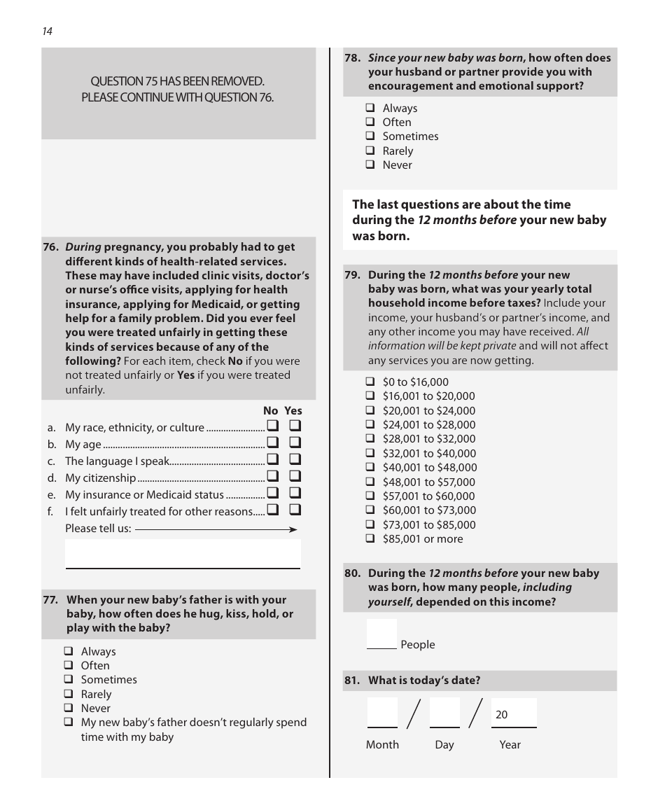 Questionnaire Phase 8 Teen - Illinois, Page 14