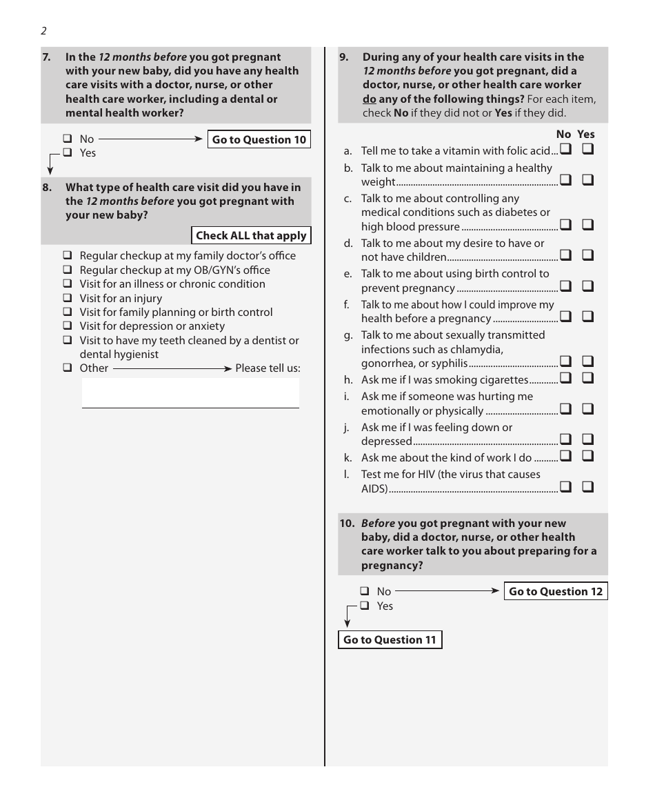 Questionnaire Phase 8 Teen - Illinois, Page 2