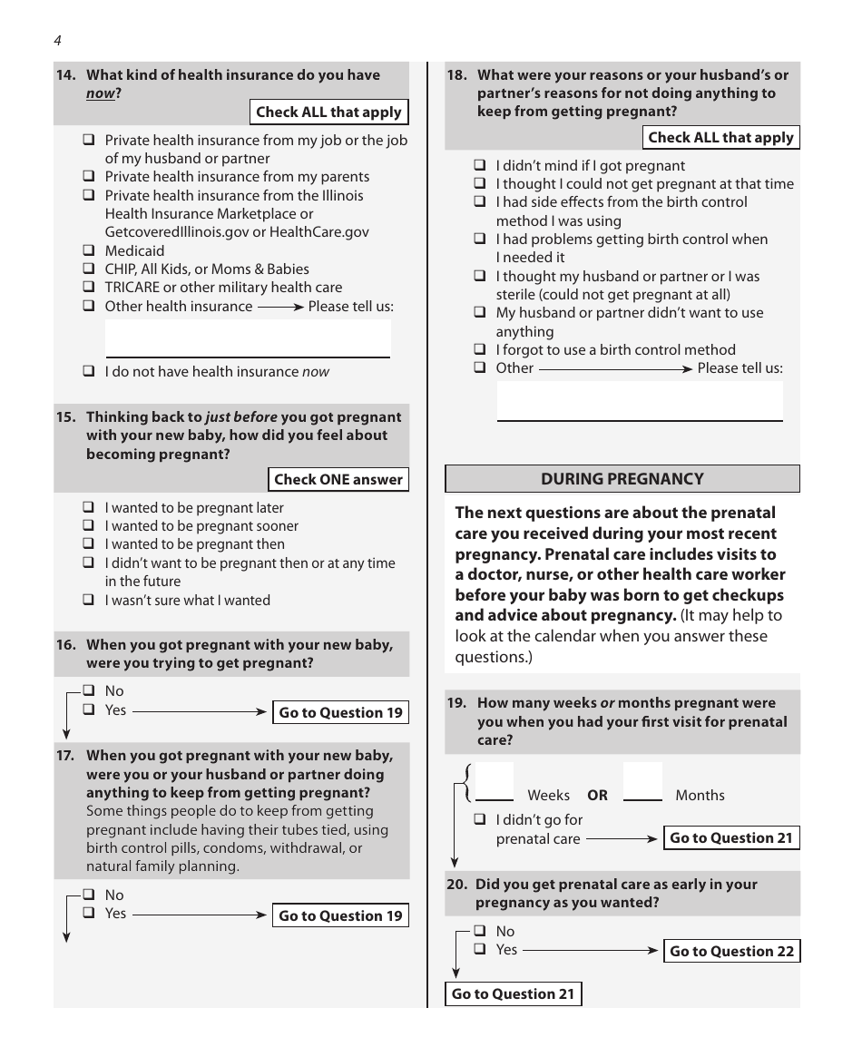 Questionnaire Phase 8 Teen - Illinois, Page 4
