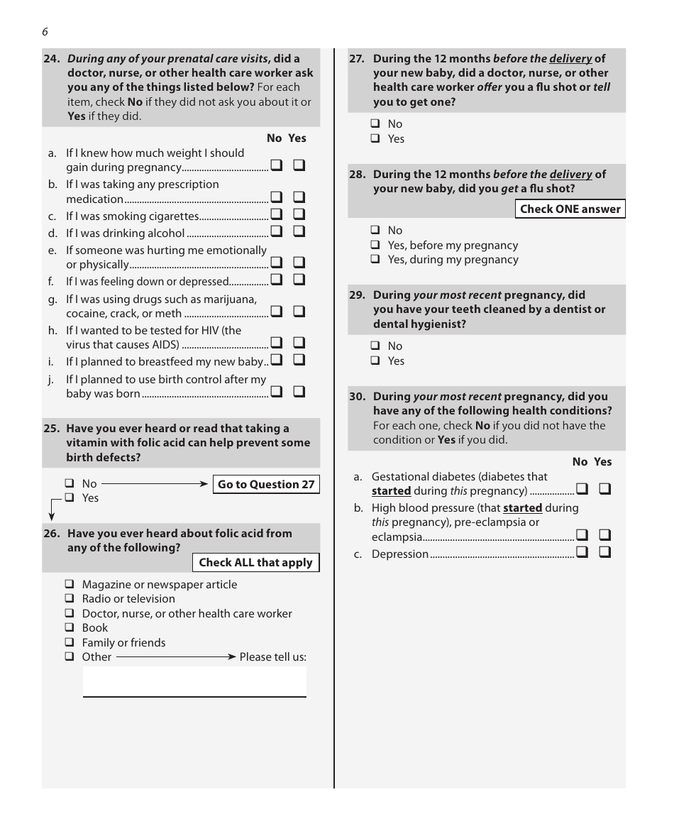 Questionnaire Phase 8 Teen - Illinois, Page 6