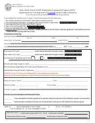 Document preview: Ryan White Part B Adap Medication Assistance Program (Map) Application for Pre Approval of Fuzeon (Enfuvirtide) Assistance - Illinois