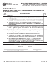 Stroke Center Designation Application - Asrh Without National Certification - Illinois, Page 3