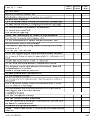 Nursing Home Checklist - Illinois, Page 3