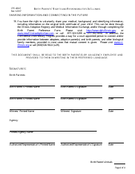 Form CFS403-E Birth Parents&#039; Rights and Responsibilities in Illinois - Illinois, Page 4