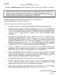 Form CFS403-E/P Birth Parents&#039; Rights and Responsibilities in Illinois - Illinois (Polish)