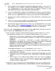 Form CFS403-E/P Birth Parents&#039; Rights and Responsibilities in Illinois - Illinois (Polish), Page 2