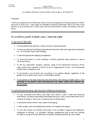 Form CFS496-1 Illinois Foster Child and Youth Foster Bill of Rights - Illinois, Page 3