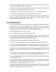 Form CFS496-1 Illinois Foster Child and Youth Foster Bill of Rights - Illinois, Page 5