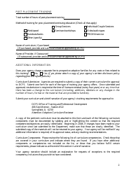 Form CFS574-2 &quot;Agency Reporting Form for Adoptive Parent Training Curriculum&quot; - Illinois, Page 2