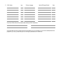 Form CFS1000-1 Hispanic Client Language Determination Form - Illinois, Page 2