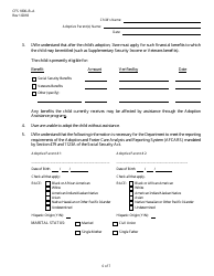 Form CFS1800-B-A Adoption Assistance Application - Illinois, Page 6