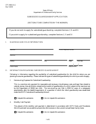 Document preview: Form CFS1800-B-G Subsidized Guardianship Application - Illinois
