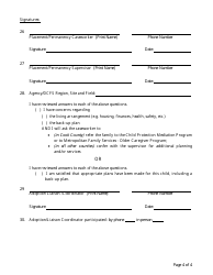 Form CFS1800-U 60+ Subsidy Checklist - Illinois, Page 4